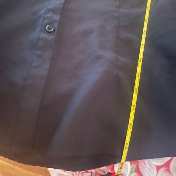 Joanna Plus Vintage Boyfriend Black Button Up Blouse - Picture 13 of 13